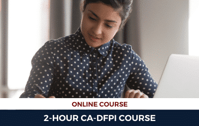 2HR CA-DFPI Online Course