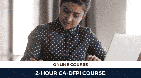 2HR CA-DFPI Online Course