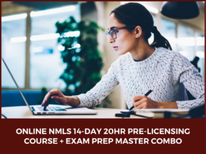 NMLS ONLINE 14-day 20HR PreLicensing course and exam prep master combo